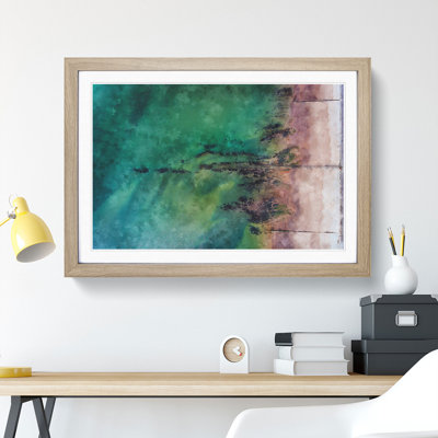The Jurassic Coast in Dorset Painting - Framed Print