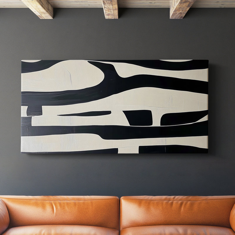 Abstract Series 7 #LX-Gallery Wrapped Canvas, 16" H x 32" W