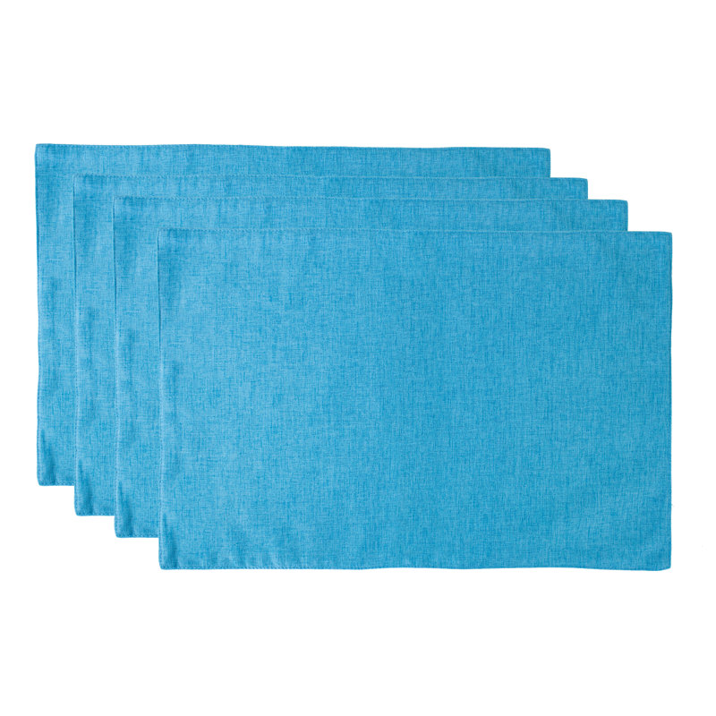 Ensemble de napperons 4 pièces, Turquoise