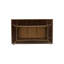 Ensemble de 7 pièces de meubles de patio en osier pour l'extérieur comprenant une table de bistro rectangulaire avec plateau en verre et 6 fauteuils de balcon avec coussin, brun-48145413