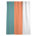 Turquoise / orange / blanc