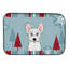 Tapis de séchage westie de noël winter