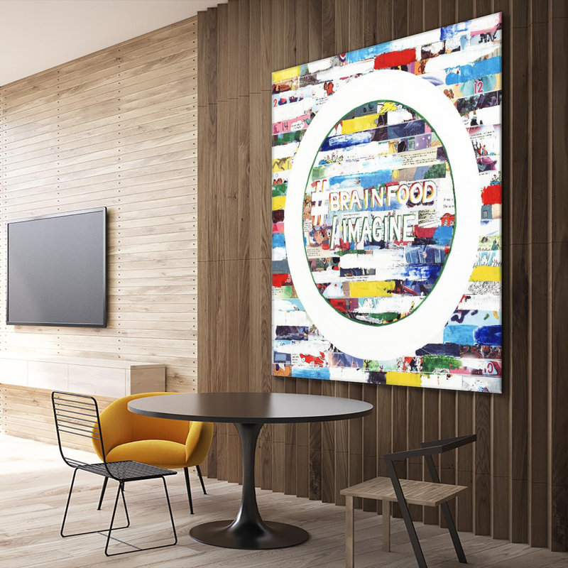«Smoke Circus IV» sur toile, H 54 po x l 54 po x P 1,5 po