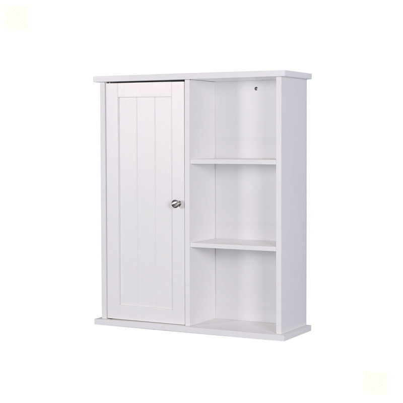 Armoire à pharmacie murale avec porte et tablette réglable