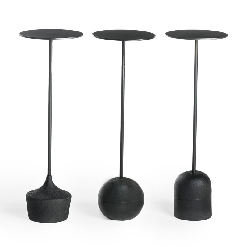 Caramia Steel Top End Table Set