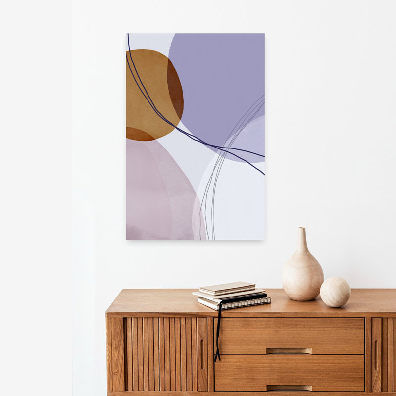 Art contemporain abstrait géométrique, H 24 po x l 16 po