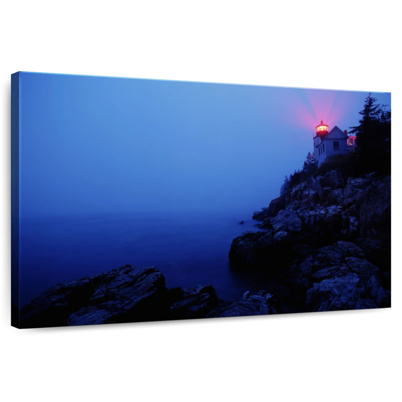 Gillard Acadia Lighthouse, 8" H x 12" W