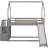 House Bunk Bed With Convertible Slide-879703614