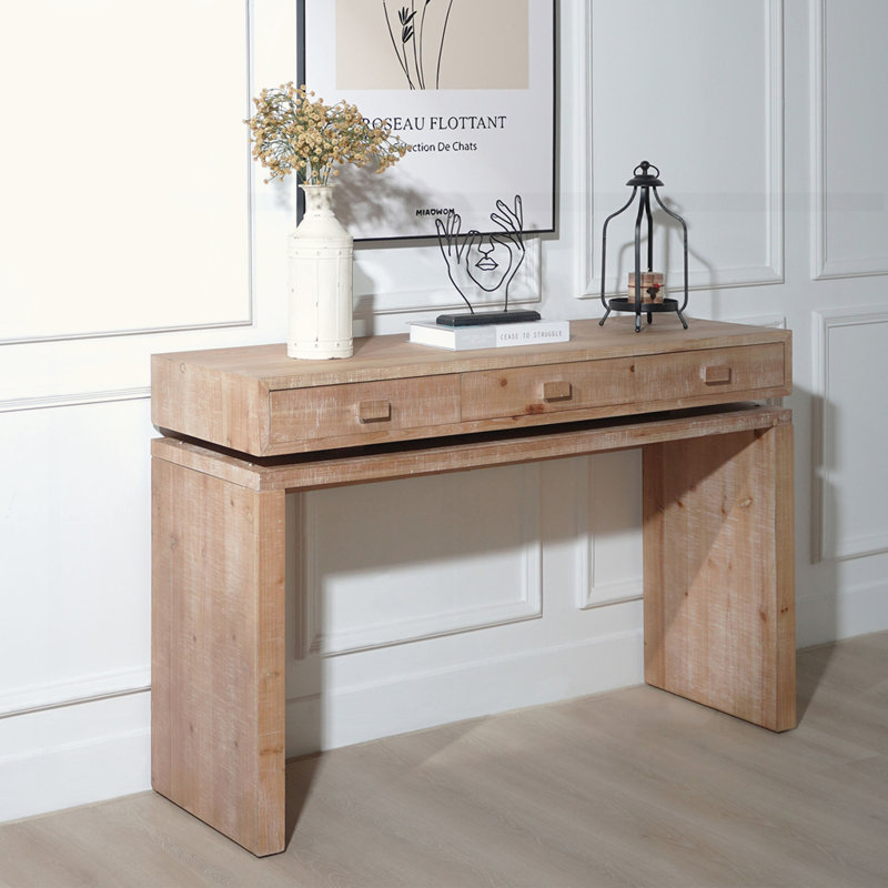 Console rustique en bois