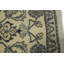 Tapis crème / vert en laine noué à la main de conception unique 2 pi 4 po x 4 pi 7 po années 2000 Nitya
