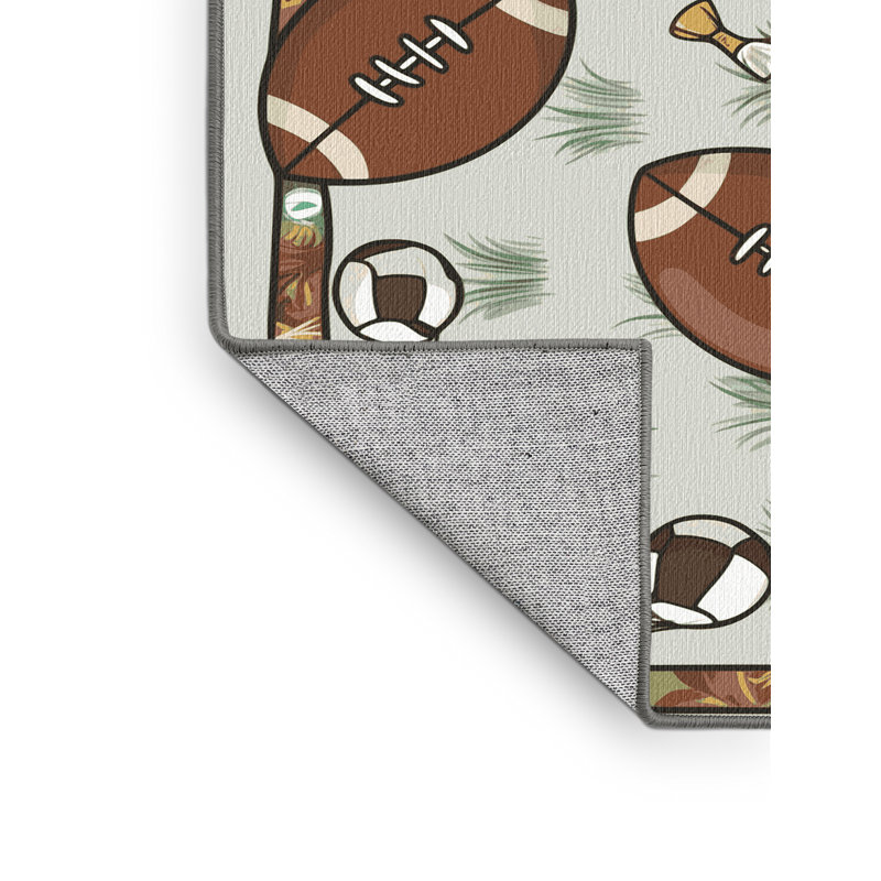 Tapis de football pour enfants Zoomie, Rectangle de 5 pi x 8 pi
