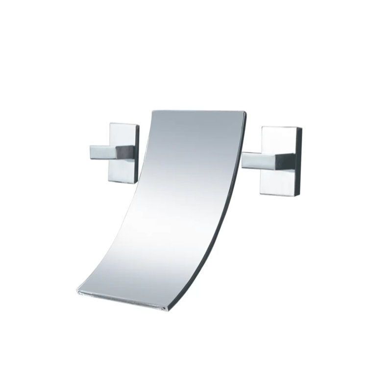 Lavabo de salle de bain vasque en céramique blanc avec robinet octogonal