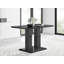 Edzard Double Pedestal High Gloss Dining Table Set with 4 Luxury Velvet Dining Chairs-87467037-87467033