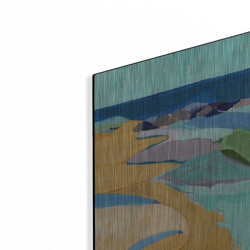 Brayden Studio «Seaside» par Ann Thompson Nemcosky, art mural en métal, H 24 po x l 24 po