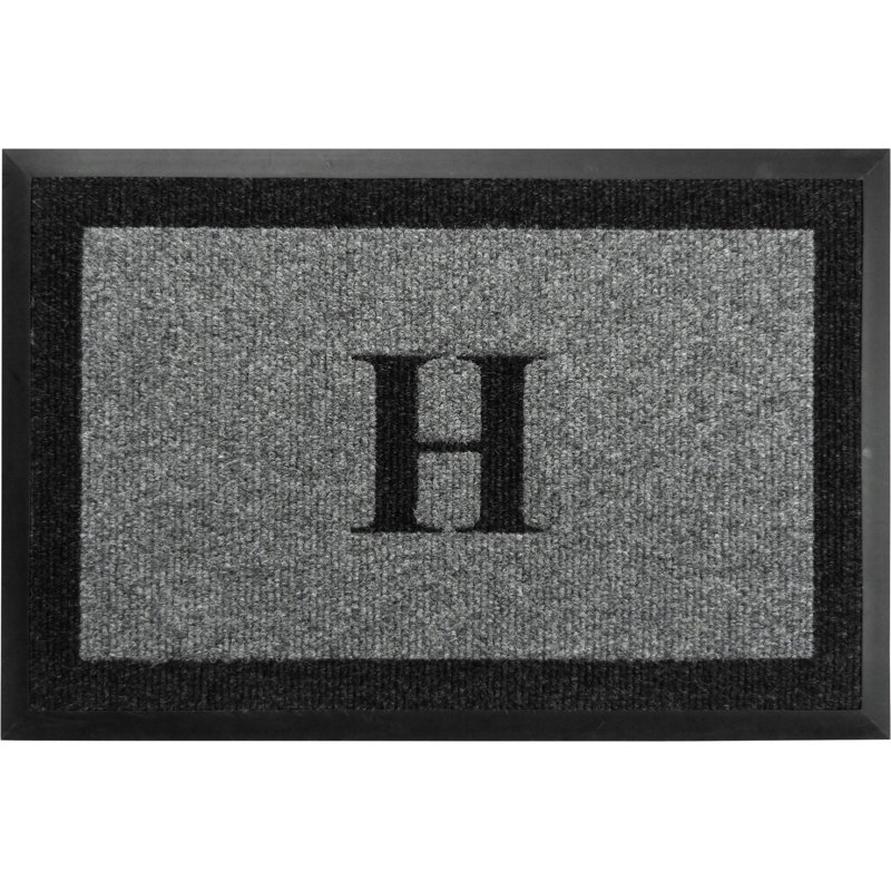 Tapis d'extérieur antidérapant Asai, Gris, H, l 24 po x L 48 po
