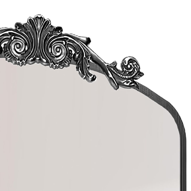 Miroir d'appoint Lunara, Noir, 36 po x 24 po