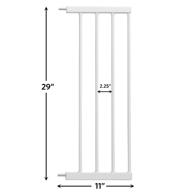 Barrière pour animaux Glow Stripe Extension, H 29 po x l 11 po x P 0,78 po, Blanc