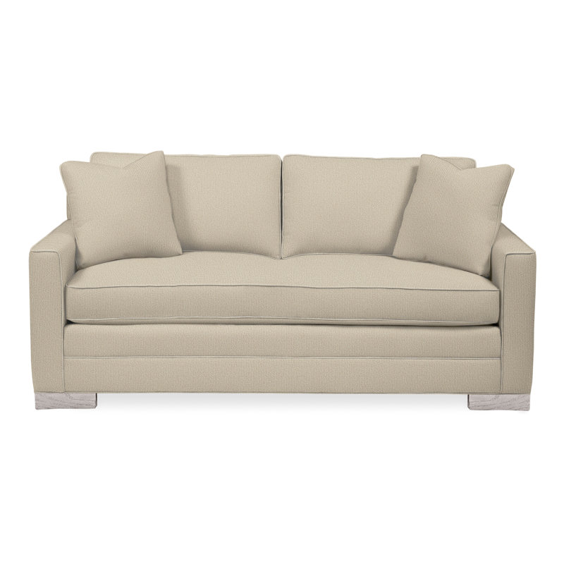 Canapé-lit 81 "American Bungalow Summerton, Gris colombe, Mélange de polyester lin Tuck