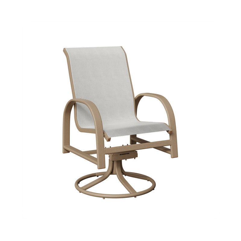 Chaise berçante berçante pivotante Berlin Gardens, Noir luxe, Aluminium, chêne, veine de bois