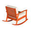 Chaise berçante en eucalyptus avec coussins foncés, idéale pour le confort de l'extérieur-1942409623-1942409622