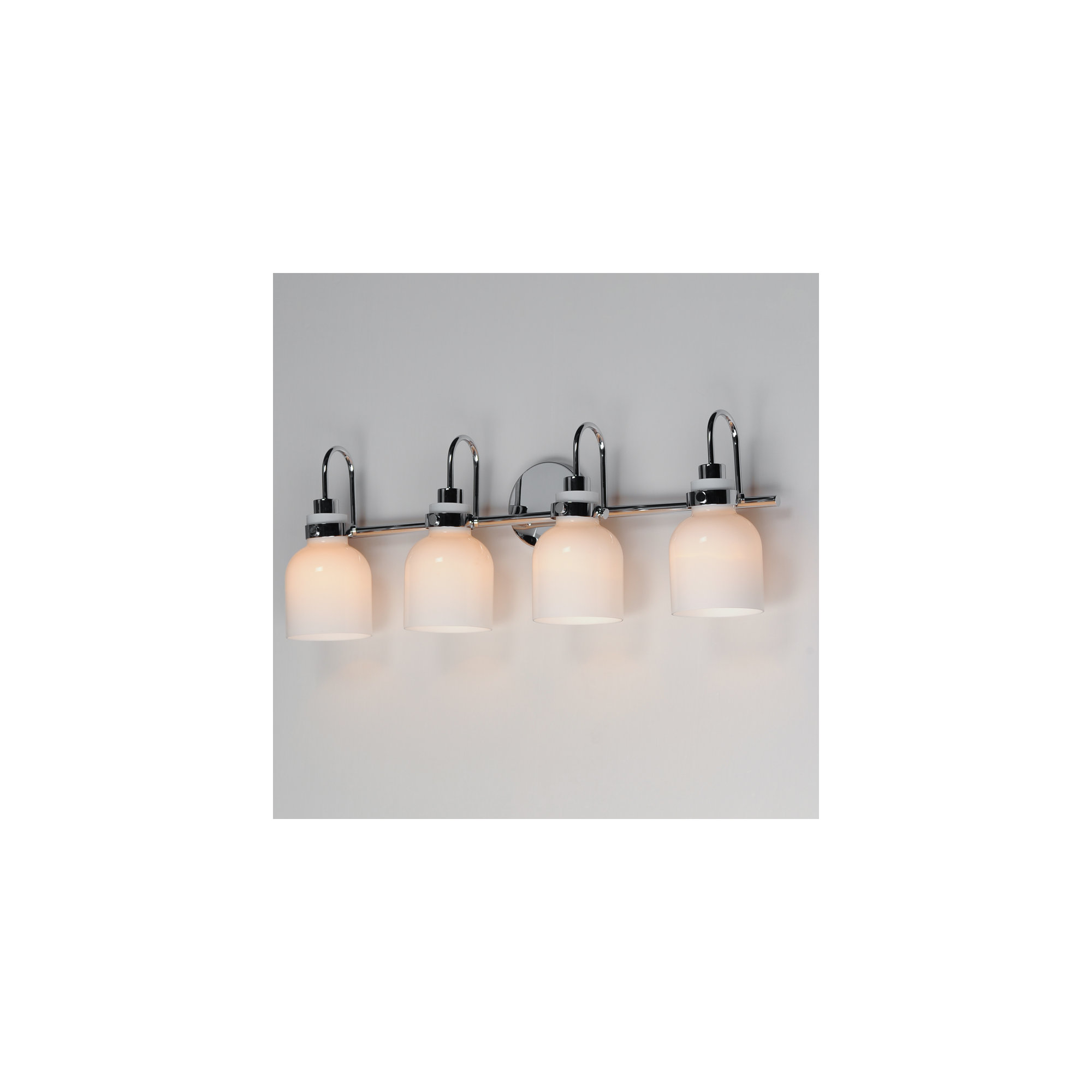 Arold 4 Light Dimmable Vanity Light, Polished Chrome