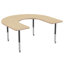 Table d'activité 60 "x 66" en forme de T avec pieds réglables-580520422-592723504-538156477