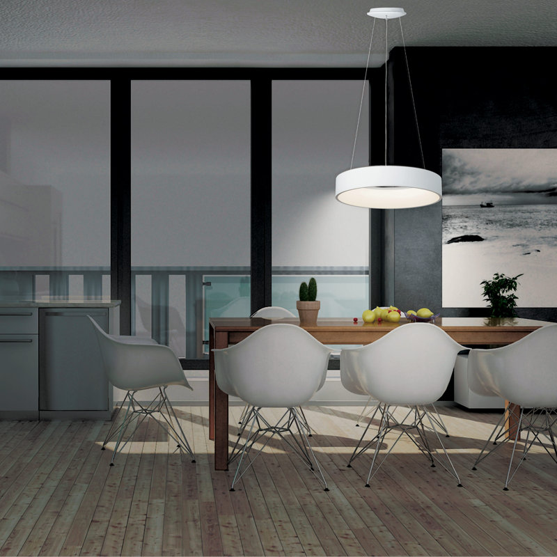 Susana 1 - Light White Single Pendant, Medium