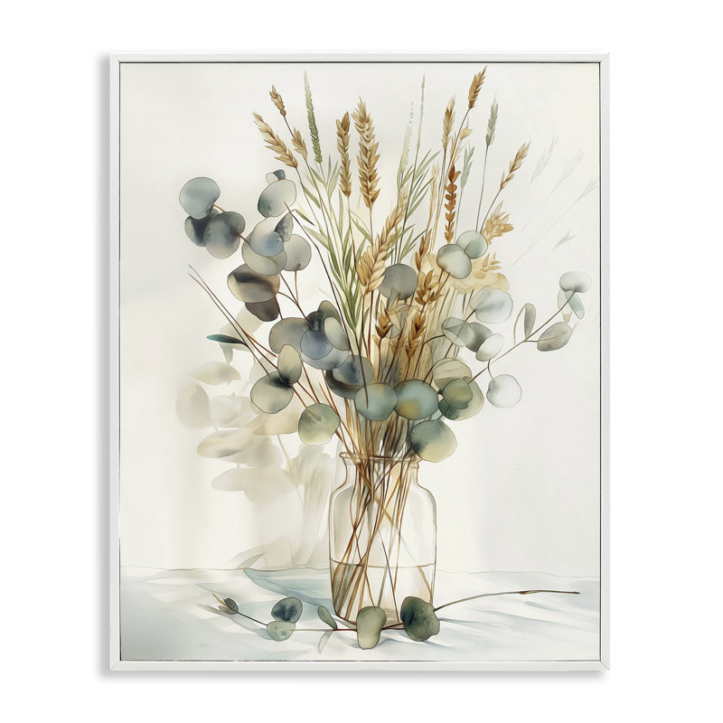  «Gathered Eucalyptus Herbs», art de la giclée encadrée par Steve Huntziker, H 14 po x l 11 po