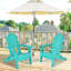 Chaise Adirondack pliante en plastique Delane-84369855