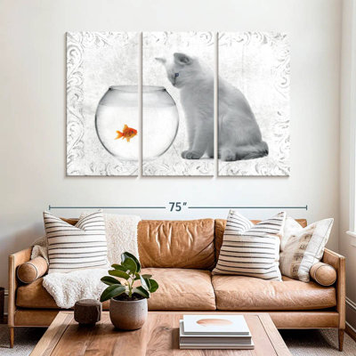 Brampt Goldfish And Cat