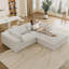 Canapé en velours côtelé de 39,8 po à 3 couches avec conception double couche, coussins amovibles, siège rembourré de plumes, compression haute densité, support complet en éponge pour diverses pièces, coussin de luxe, support principal-121106367-121106370