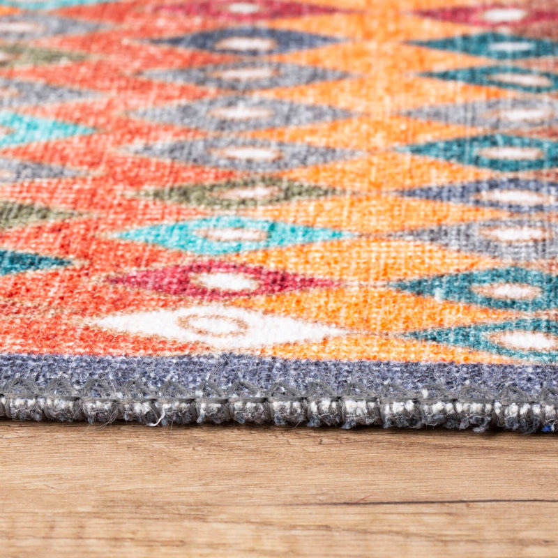 Luxurious Machine Washable Carpet, 100% Polyester, 7.5 x 10.8 Feet | Pile Height: 0.2 Inches, 1850 g/m² | Recycled Poly Cotton Underside, Easy Care, Perfect for Living Room & Bedroom, Soft & Durable Design