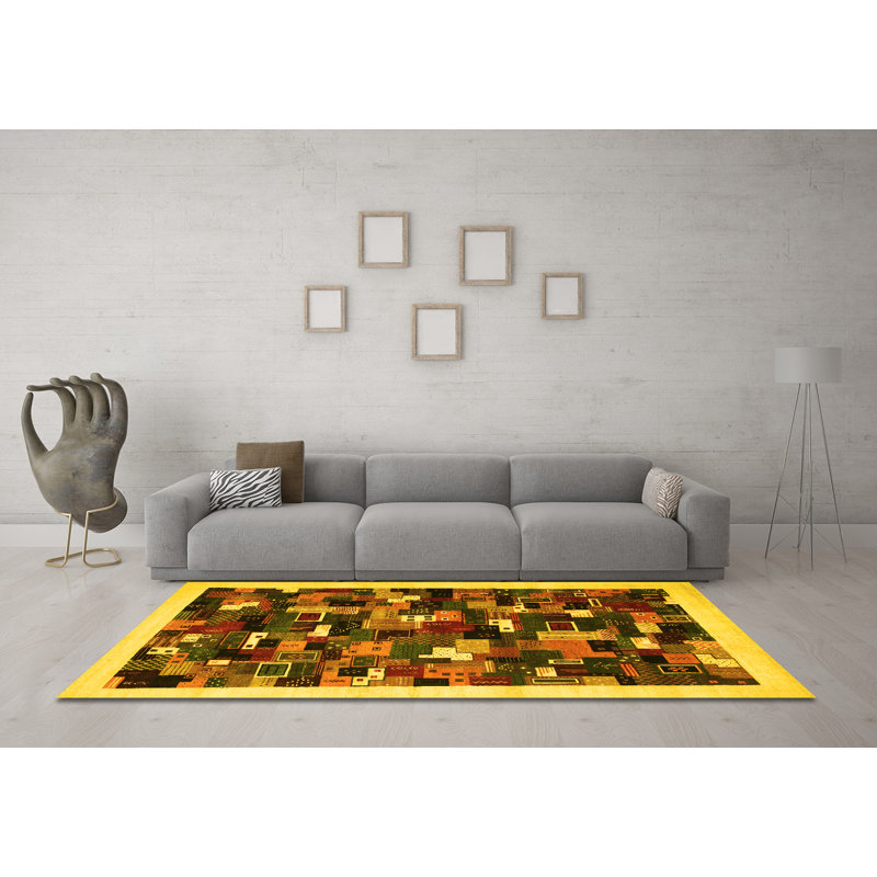 Performance Patchwork Indoor Rug, Square 4'