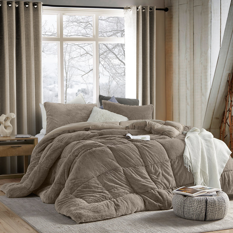 Are You Kidding Olive Taupe Coma Inducer Comforter Set, Queen Comforter