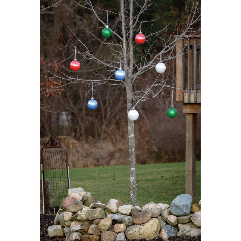 Battery Powered Outdoor Hanging Light, Blue