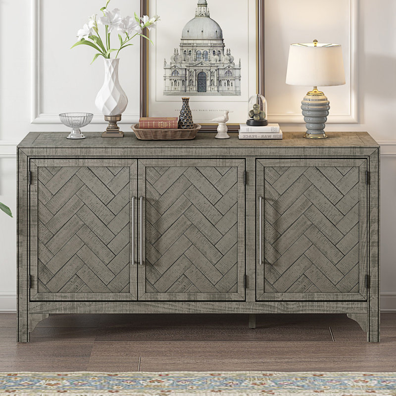 Storage Cabinet With Adjustable Shelves, Gray