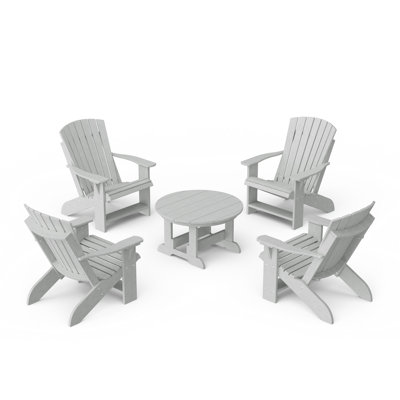 Ensemble de conversation de chaise Adirondack 5 pièces Heritage