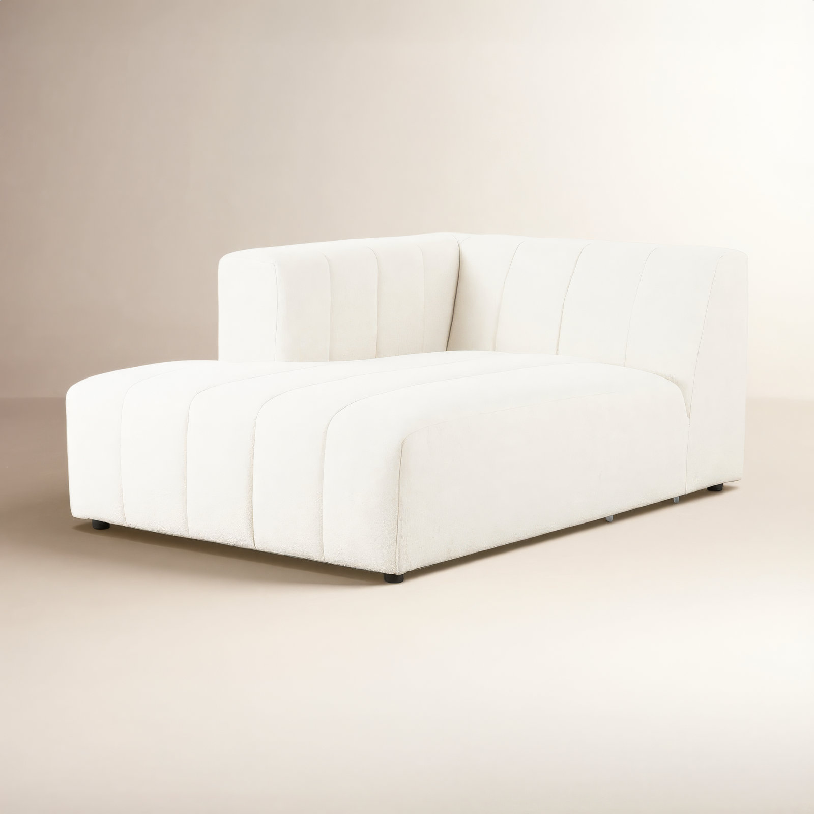 Bowry Chaise Lounge, Left Hand Facing, Fayette Cloud