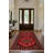 Floral Harmony Collection Digital Print Cotton-Polyester Blend Rug – Red & Floral Pattern-674667664