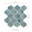 Midnight Tide Lantern 10 in. x 10 in. Glossy Glass Mosaic Wall Tile