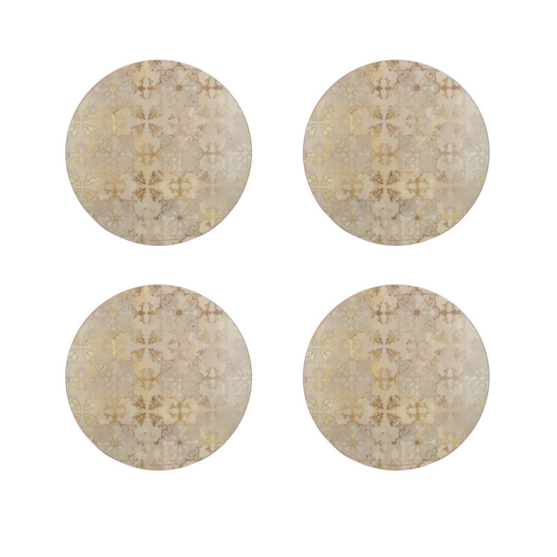 Gold Impressions Cork Placemat