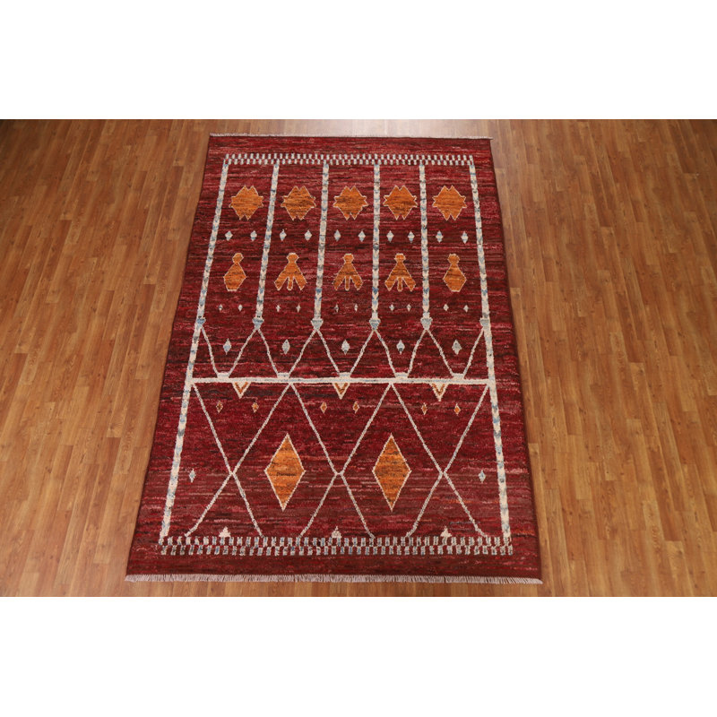 One-of-a-Kind 5'8'' X 9'9'' New Age Wool Area Rug in