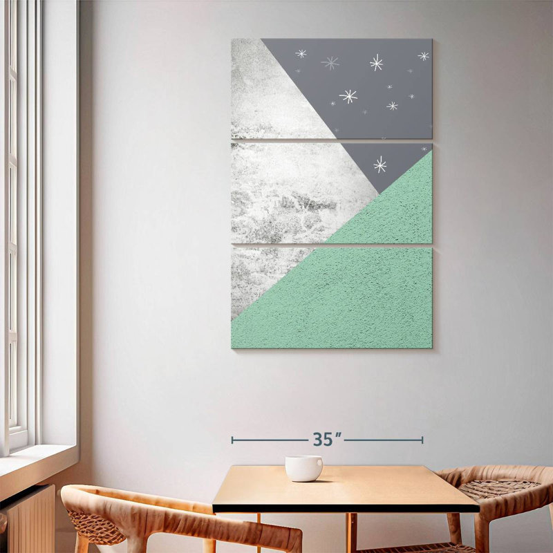 Avery Mint Green Mountains II, H 65 po x l 42 po