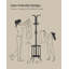 Alsafi Metal Freestanding 12 - Hook Coat Rack-1276942486