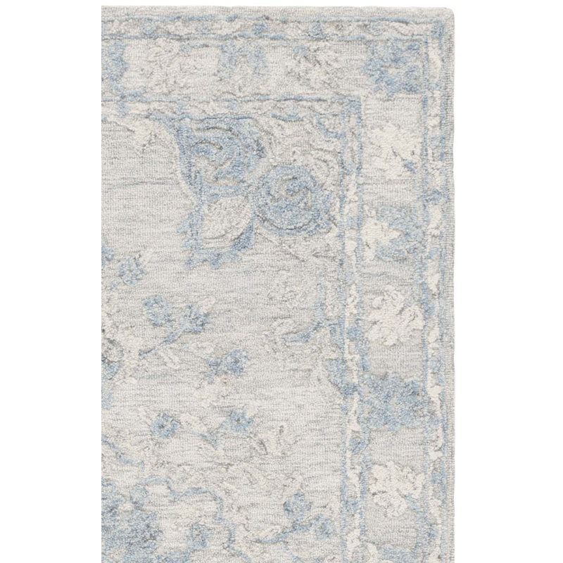 Marquee 505 Hand Tufted Wool/Cotton Oriental Rug in Gray/Blue, Rectangle 6' x 9'