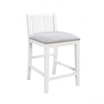 Table de salle à manger à hauteur de comptoir 3 pièces avec tablettes et 2 chaises Gregorio