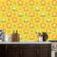 Papier peint adhésif pour fleurs Mid-Century-128972844