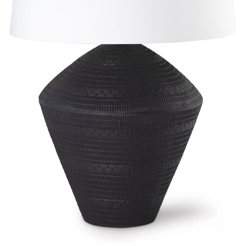 Lampe de table en céramique Soren, Noir