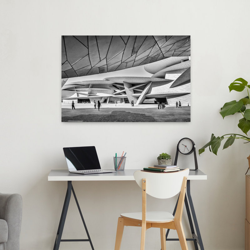 Contemporary Art Modern Contemporary Rose Architecture, art mural, H 24 po x l 36 po