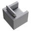 Fauteuil gris confortable avec tissu teint, parfait pour les coins de la chambre à coucher, taille et confort modérés, espaces de lecture
